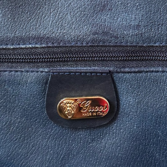 Certified Authentic Vintage Gucci Boston Web Canvas Leather Crossbody Bag, COA - Picture 12 of 16